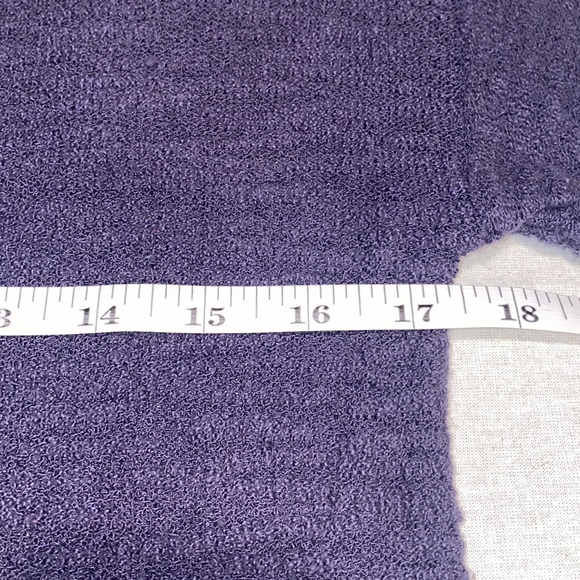 Loft Navy Lightweight Burnout Knit Sweater Top - Picture 7 of 10